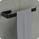 Ver imagem 3 de Kit Acessórios Para Banheiro Preto Fosco 4 Peças