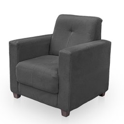 Kit Poltrona Cadeira para Sala Confortável Reforçada Veneza Suede - 6