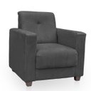 Ver imagem 5 de Kit Poltrona Cadeira para Sala Confortável Reforçada Veneza Suede