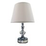 Luminária de Cristal Abajur Toque com Regulagem Luz 35cm Altura Cúpula Nude 3T37 T35 - 1