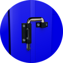 Ver imagem 4 de Porta Alumínio Camarão Lambril e.L25 Azul 70 Brimak