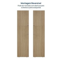 Módulo 45x180 2 Portas 1 Kit Prateleira Frame Cabecasa madeiramadeira - 12