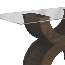 Conjunto Sala de Jantar Mesa Tampo de Vidro e 6 Cadeiras Olímpia Leifer - 7 Conjunto Sala de Jantar Mesa Tampo de Vidro e 6 Cadeiras Olímpia Leifer - 7