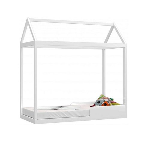 Cama Montessoriano Duda sem Grades Branco Acetinado