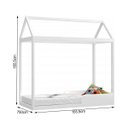 Ver imagem 2 de Cama Montessoriano Duda sem Grades Branco Acetinado