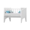 Mini Berço Lara 4 em 1 Multifuncinal Branco Alto Brilho - 2