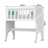 Mini Berço Lara 4 em 1 Multifuncinal Branco Alto Brilho - 5