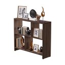 Ver imagem 1 de Rack Nicho Aparador Nogal para Tv Sala Quarto Escritorio