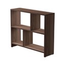 Ver imagem 3 de Rack Nicho Aparador Nogal para Tv Sala Quarto Escritorio