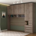 Ver imagem 1 de Dormitório de Solteiro Transversal sem Cama 1326s Direito Castanho