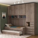 Ver imagem 1 de Dormitório de Solteiro Transversal 1326 Direito Castanho