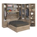 Ver imagem 2 de Dormitório de Casal sem Cama 1219s Castanho