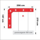 Ver imagem 5 de Guarda Roupa de Casal de Canto com Cama1219 Castanho