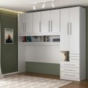 Ver imagem 1 de Guarda Roupa de Solteiro sem Cama 1326s Direito Branco
