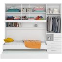 Ver imagem 2 de Guarda Roupa de Solteiro com 2 Camas 1326 Direito Branco