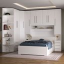 Ver imagem 3 de Guarda Roupa de Casal de Canto sem Cama 1219s Branco