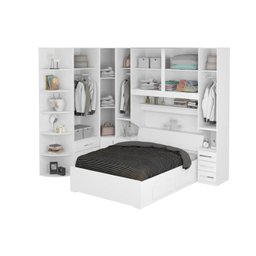Dormitório de Casal sem Cama 1219s Branco - 4