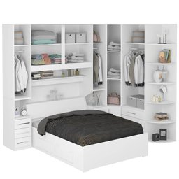 Dormitório de Casal sem Cama 1219s Branco - 2