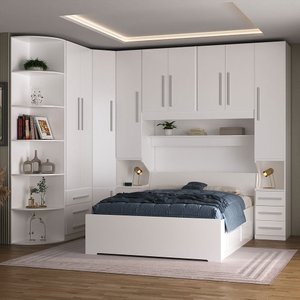 Dormitório de Casal Completo 1219 Branco