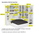 Ver imagem 4 de Guarda Roupa de Casal de Canto com Cama 1219 Branco