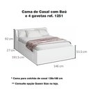 Ver mais imagens de Dormitório de Casal Completo 1222 Branco