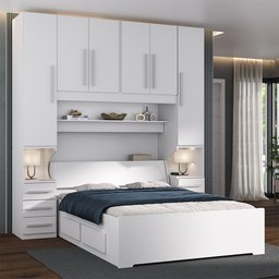 Dormitório de Casal sem Cama 1220S Branco - 1