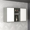 Ver imagem 1 de Armário Aéreo Cozinha 120 Cm Domus 2 Portas Silver/branco - Hecol Móveis