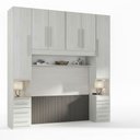 Ver imagem 3 de Dormitório de Casal sem Cama 1220s Carvalho Claro