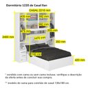 Ver imagem 5 de Dormitório de Casal sem Cama 1220s Carvalho Claro