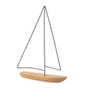 Ver imagem 1 de Escultura Decorativa Barco em Poliresina 40x6cm Mart