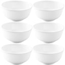 Ver imagem 1 de Kit 6 Bowls Melamina 200ml Tigela Branca Liso Haus Hotel Servir Frutas Petiscos Sorvete