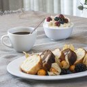 Ver imagem 6 de Kit 6 Bowls Melamina 200ml Tigela Branca Liso Haus Hotel Servir Frutas Petiscos Sorvete