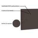 Ver imagem 4 de Cabeceira Painel Queen 1,60m Aquilla Suede - Pallazio - Marrom Café