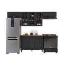 Ver imagem 2 de Cozinha Modulada 4 Peças 100% MDF com Vidro Bari Chumbo