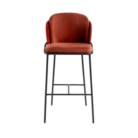 Banqueta Galli: Elegância em Aço Carbono para Ambientes Sofisticados Tolle Móveis Ga102