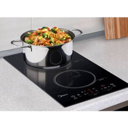 Cooktop Indução 2 Bocas Midea Vidro Preto 220V Cyad22 - 6 Cooktop Indução 2 Bocas Midea Vidro Preto 220V Cyad22 - 6
