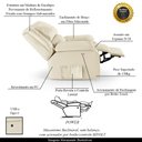 Ver imagem 3 de Poltrona do Papai Reclinável Sala de Cinema Barcelona Power Touch Usb Pu Bege G23 Encantum