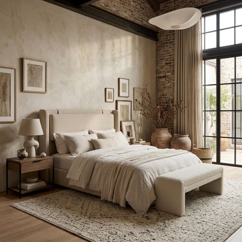 Cabeceira King Estofada para Cama Box 1.93m Design Moderno Elegante:Off White