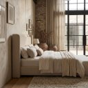 Ver imagem 2 de Cabeceira King Estofada para Cama Box 1.93m Design Moderno Elegante:Off White