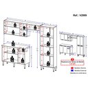 Ver imagem 4 de Cozinha Compacta com Armário e Balcão Pequim Up Multimóveis V2999 Carvalho Avelã/Preta