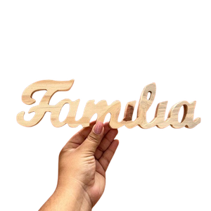 Palavra Família de Madeira