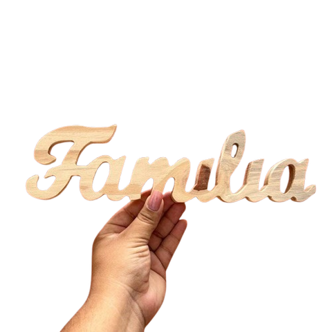 Palavra Família de Madeira