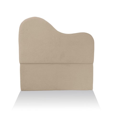 Cabeceira Casal Queen Estofada para Cama Box em Buclé