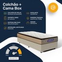 Ver imagem 5 de Cama Box + Colchão Gazin de Molas Ensacadas Pillow Top Air Pro Solteiro 88 cm