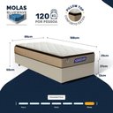 Ver imagem 2 de Cama Box + Colchão Gazin de Molas Ensacadas Pillow Top Air Pro Solteiro 88 cm