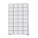 Ver imagem 1 de Armário Roupeiro de Aço para Vestiário 32 Portas Locker Branco com Chave