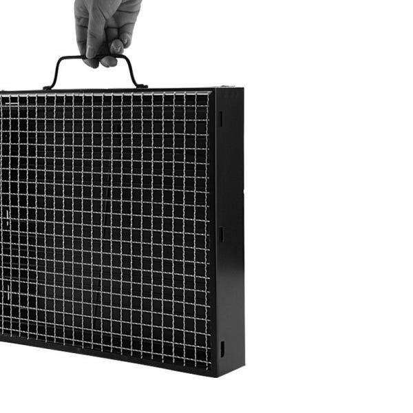 Porta objetos organizador em metal com divisória - 3