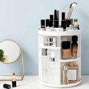 Ver imagem 7 de Organizador De Cosméticos E Maquiagem Giratório Display 360º - Branco