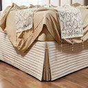 Ver imagem 4 de Saia para Cama Box Dual Casal King Matelassê Costurado Bege