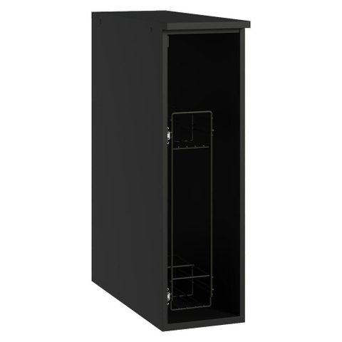 Balcão Porta-tempeiros 20 Cm Suspenso Preto Nice Madesa Preto